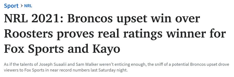 Broncos miracle proves real ratings bonanza