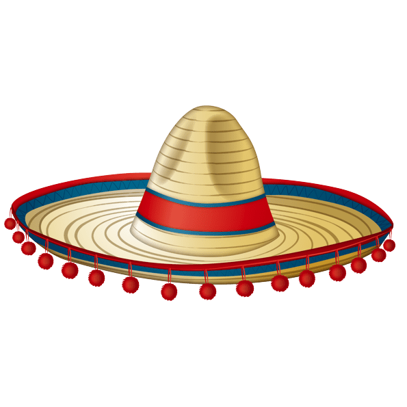 Emoji icon glossy 01 09 person clothing sombrero with pompons 72dpi forPersonalUseOnly