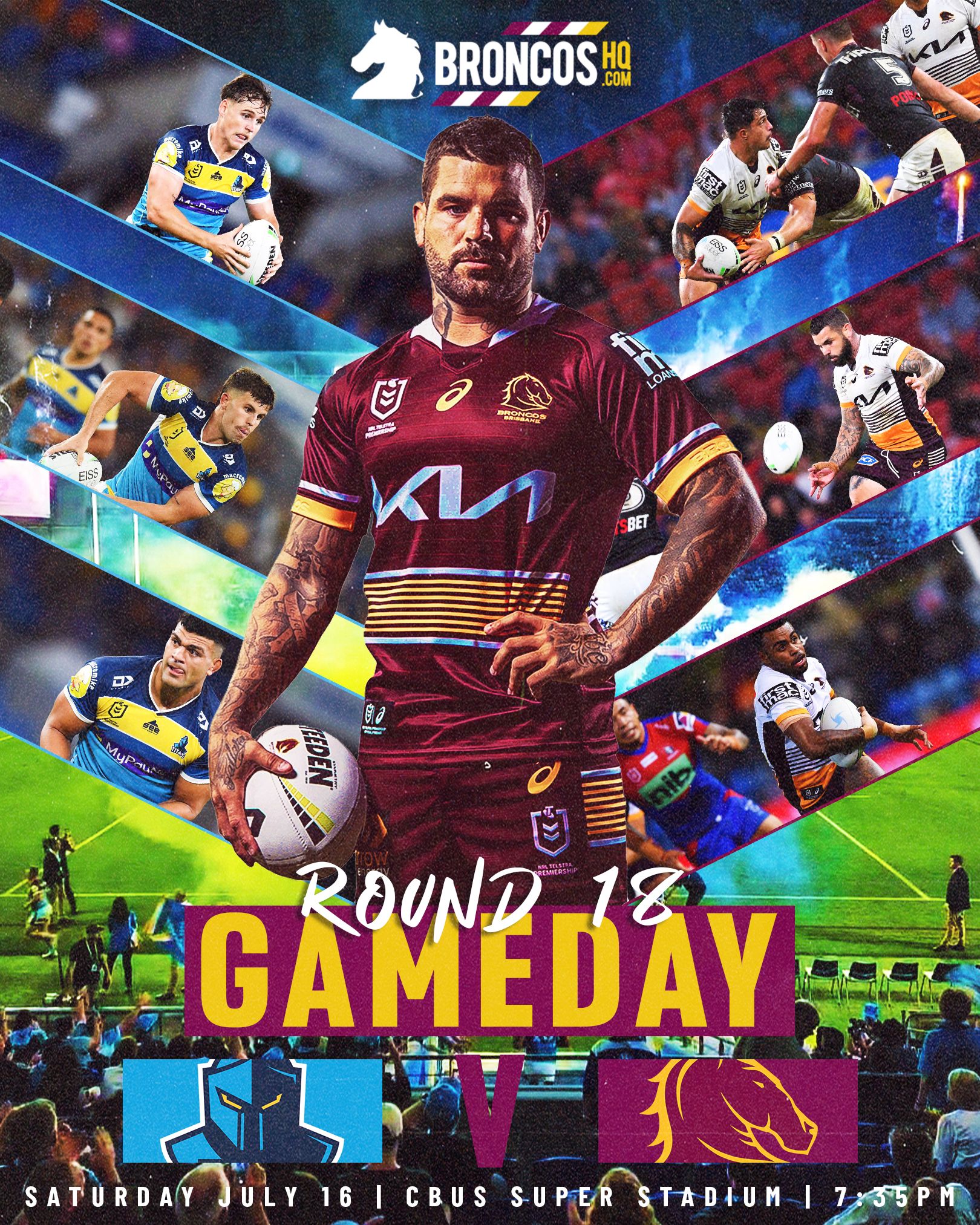 NRL2022Round18Gameday