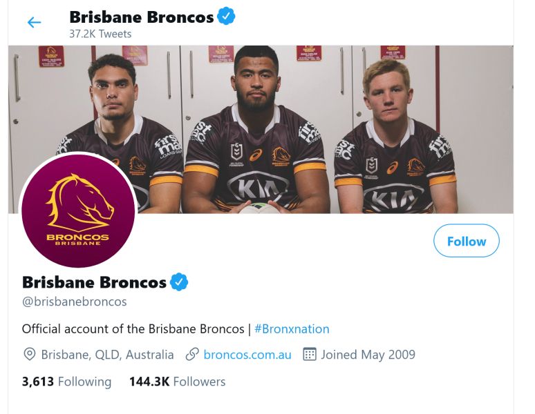 ScreenScreenshot 2021 05 09 at 21 56 06 Brisbane Broncos  brisbanebroncos Twitter