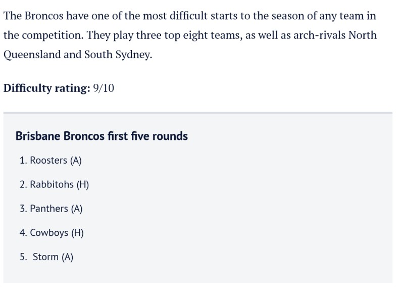 ScreenScreenshot 2023 11 10 at 18 16 48 Revealed Your teams first five NRL games of season 2024
