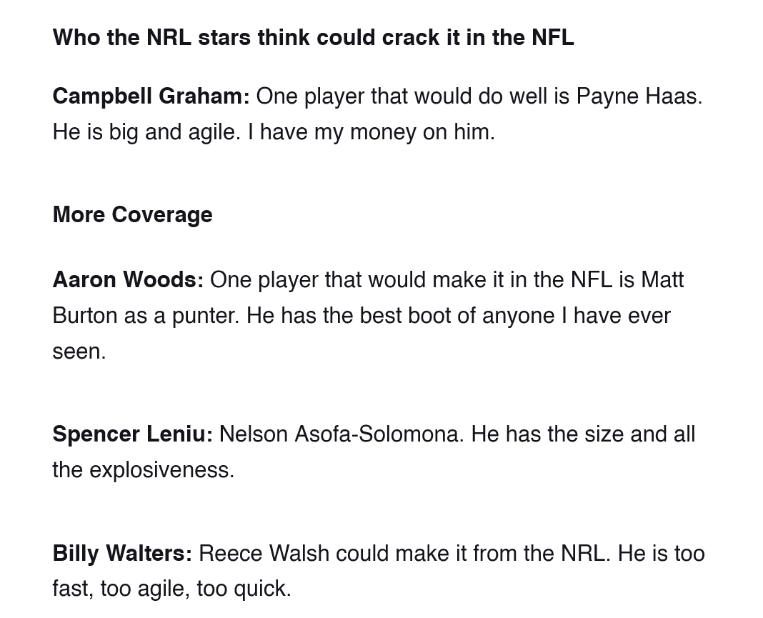 Screenshot 2023 12 17 at 09 48 06 Four NRL stars who could make it in the NFL
