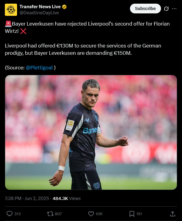Screenshot 2025-06-02 at 22-26-24 (8) Transfer News Live on X 🚨Bayer Leverkusen have rejected ...png