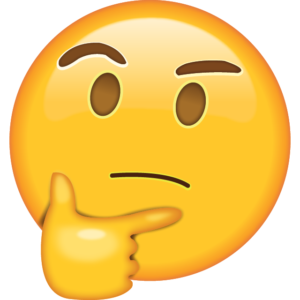 Thinking Face Emoji Emoji Island 300x300