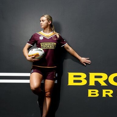 Brisbane Broncos rugby league flyer Julia Robinson talks about her  development ahead of the NRLW season