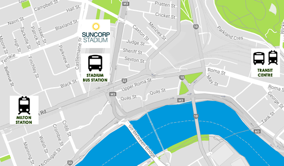 Suncorp Transport Map