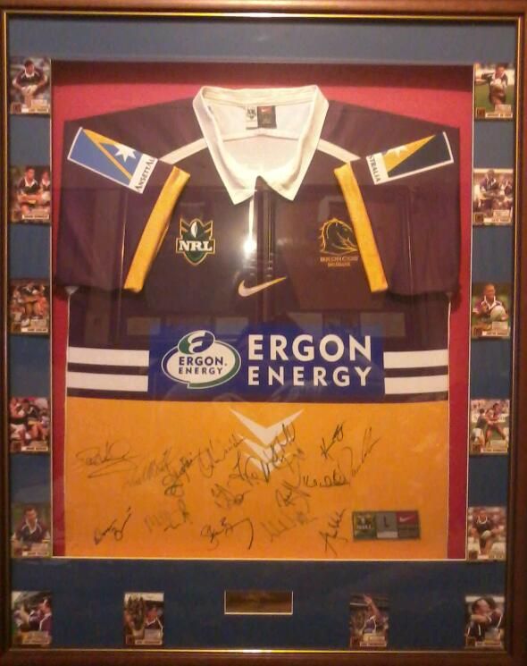 Alfie Langer Signed Jersey, Brisbane Broncos Memorabilia